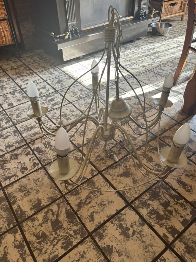 Lustres massive 5 ampoules, Ophalen, Zo goed als nieuw