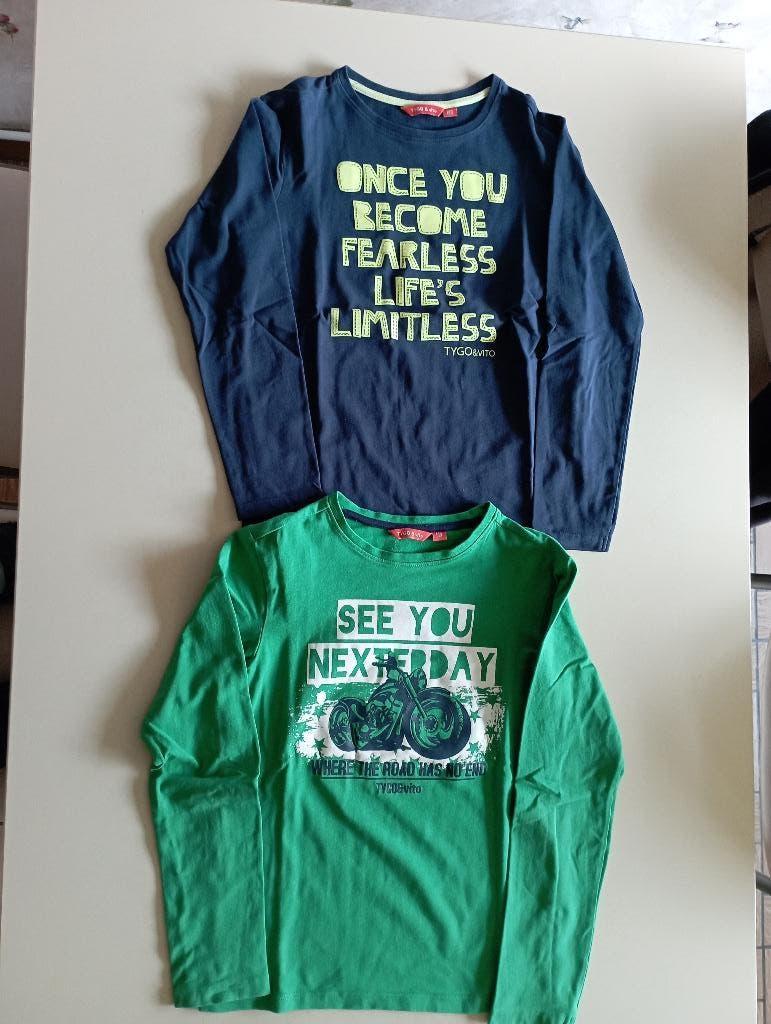 T-shirt met lange mouwen maat 140 en 2 maat 146/152, Kinderen en Baby's, Ophalen of Verzenden, Zo goed als nieuw, Shirt of Longsleeve