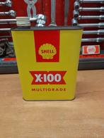 ancien bidon huile vide shell x100 multigrade, Envoi, Utilisé, Autres types