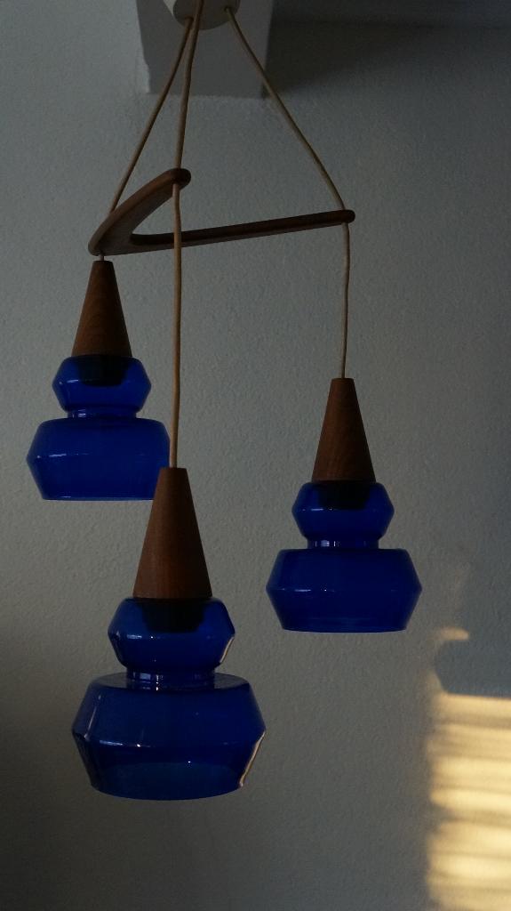 Vintage luster boomrang jaren 60 hanglamp Louis Kalff ., Verzenden, Gebruikt, Glas, Jaren 60