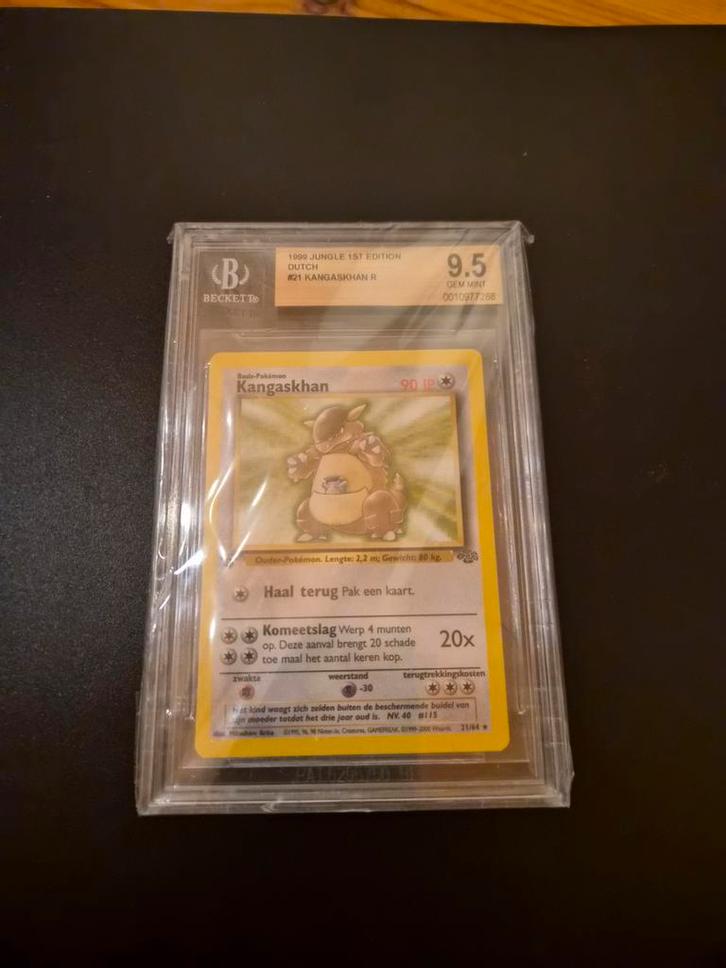 BGS 9.5 Kangaskhan - 1999 Pokemon Dutch Jungle 1st Edition, Hobby en Vrije tijd, Verzamelkaartspellen | Yu-gi-Oh!, Ophalen of Verzenden