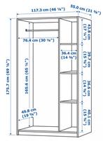 3 Door Wooden Wardrobe – Spacious and in Great, Huis en Inrichting, Kasten | Kleerkasten, Ophalen, 100 tot 150 cm, Zo goed als nieuw