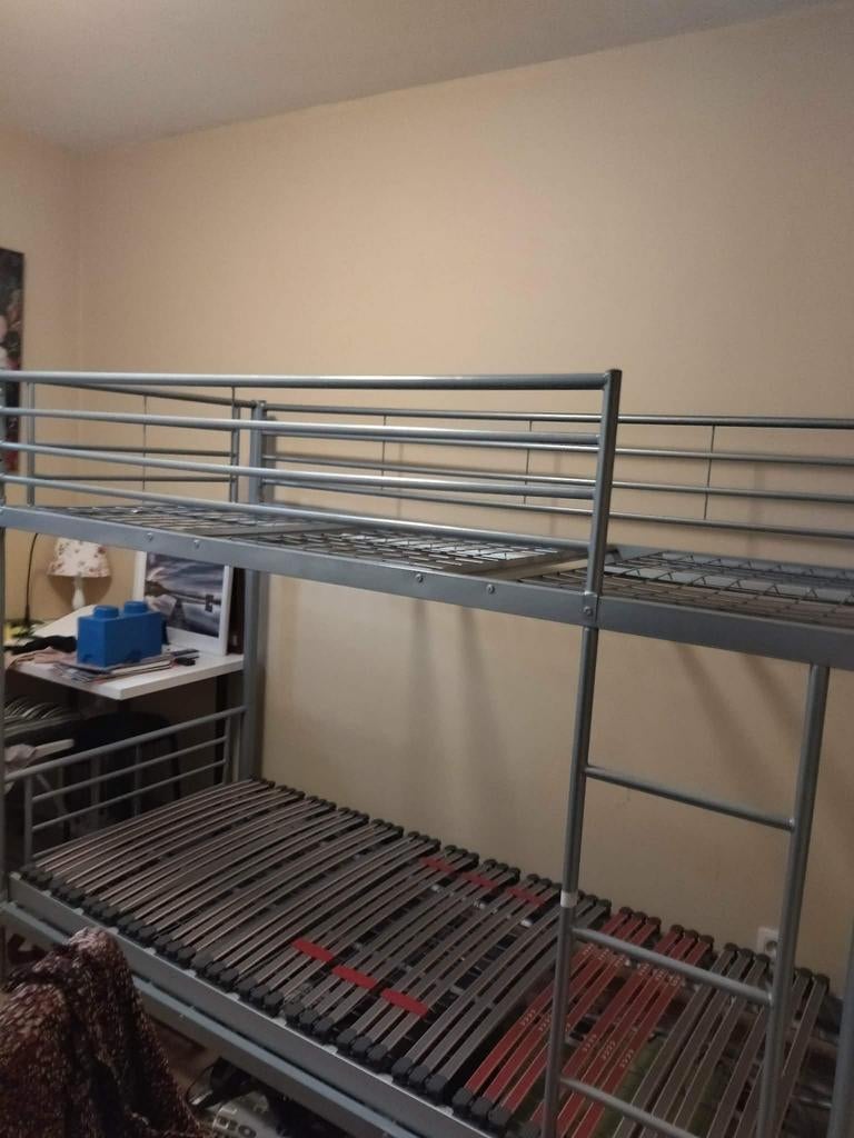 Stapelbed, Huis en Inrichting, Slaapkamer | Stapelbedden en Hoogslapers, Ophalen, 100 cm, 160 tot 180 cm, Zo goed als nieuw