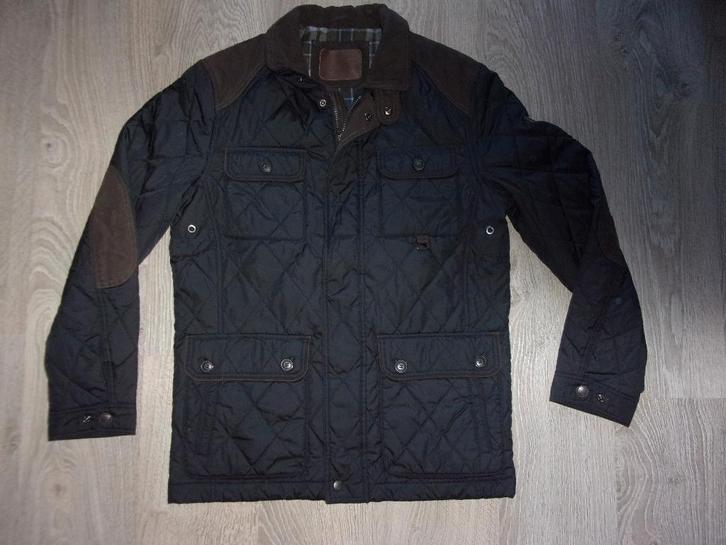 Heren jas maat 48, Kleding | Heren, Jassen | Zomer, Zo goed als nieuw, Maat 48/50 (M), Blauw, Ophalen of Verzenden