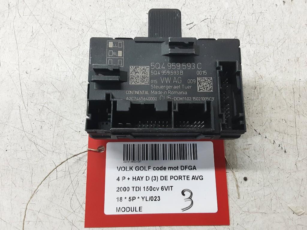 UNITE ELECTRONIQUE Volkswagen Golf VII (AUA) (5Q4959593C), Autos : Pièces & Accessoires, Volkswagen, Mevr. I. Hauben, Utilisé