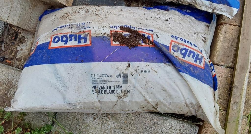 1 zak zandbank 0-1 mm van 25 kg, Ophalen, Nieuw, Speelzand
