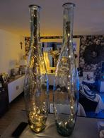 2 dikke glazen vazen 1m met verlichting, Enlèvement