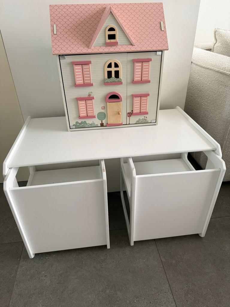 Speeltafel Etsy te koop met 2 stoeltjes inbegrepen, Ophalen, Gebruikt