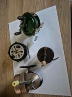 Vier vintage vismolens in goede werking, Ophalen