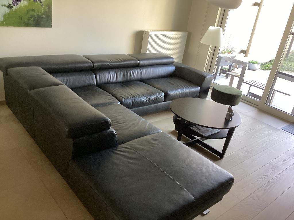 Lederen salon, Enlèvement, Utilisé, Cuir, Modern tijdloos