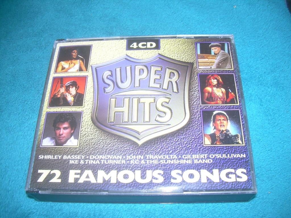 4 CD BOX - SUPER HITS - 72 HITS, Cd's en Dvd's, Cd's | Verzamelalbums, Ophalen of Verzenden, Zo goed als nieuw, Pop, Boxset