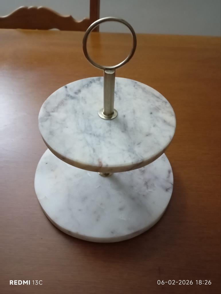 marble étagère en dienblad, Huis en Inrichting, Woonaccessoires | Etagères, Ophalen, Zo goed als nieuw