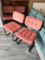 Kick buisframe eetkamerstoelen Ivy - Roze (4 stuks), Huis en Inrichting, Stoelen, Ophalen, Overige kleuren, Zo goed als nieuw