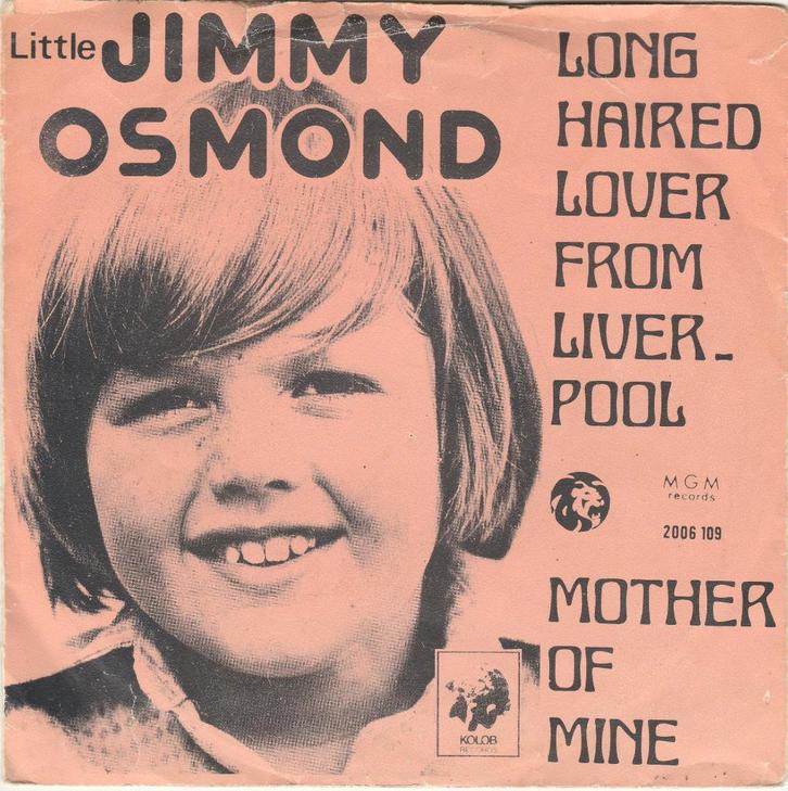 45T: Little Jimmy Osmond: Long haired lover from Liverpool, Cd's en Dvd's, Vinyl Singles, Gebruikt, Single, Pop, 7 inch, Ophalen of Verzenden