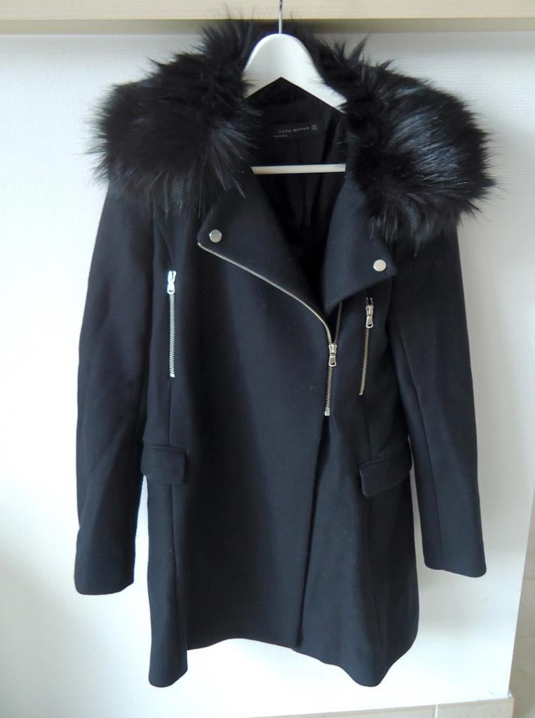 Magnifique manteau noir, Enlèvement ou Envoi, Comme neuf, Taille 36 (S), Noir