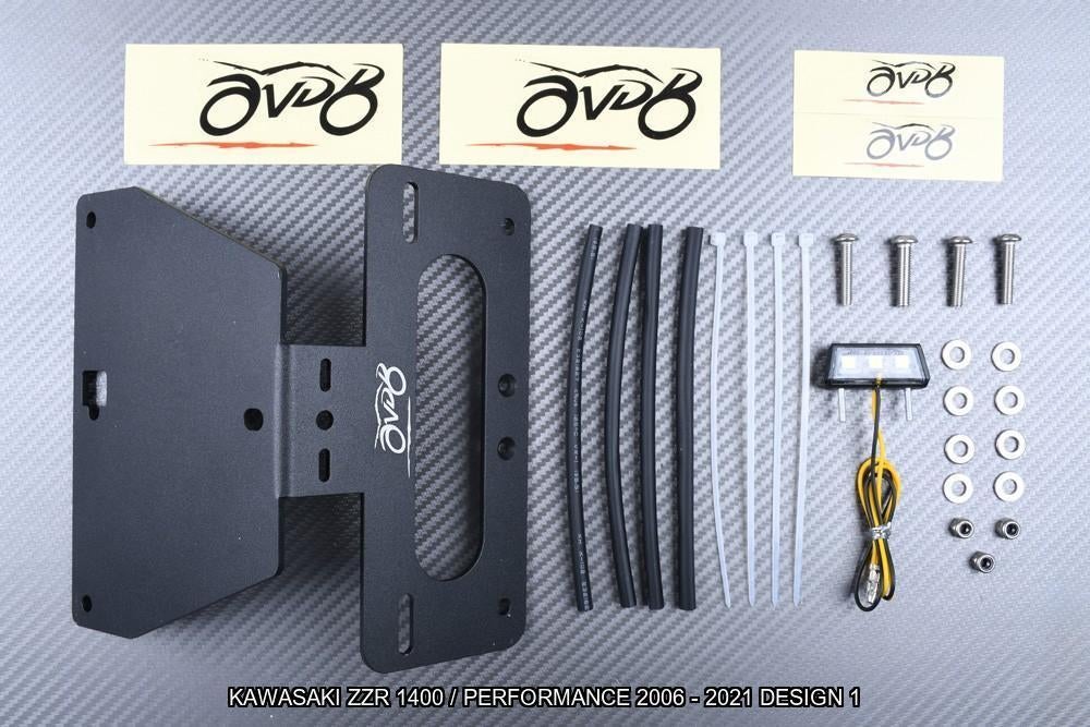 Kentekenplaathouder KAWASAKI ZZR 1400 PERFORMANCE 2006 2021, Motoren, Accessoires | Overige, Nieuw, Ophalen of Verzenden