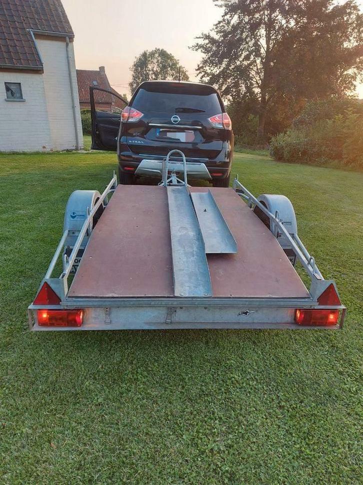 location remorque moto 1 rail - région TOURNAI, Motoren, Accessoires | Overige, Gebruikt, Ophalen