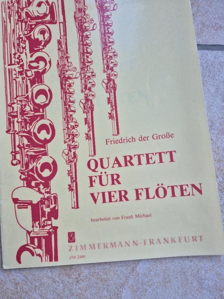 Bladmuziek 3 of meer fluiten. Klassiek en populair 12 stuks, Muziek en Instrumenten, Bladmuziek, Zo goed als nieuw, Klassiek, Blokfluit