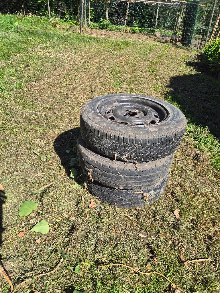 velgen met banden, Auto-onderdelen, Banden en Velgen, 14 inch, Gebruikt, Banden en Velgen, Ophalen