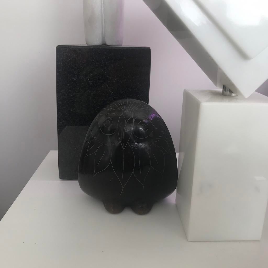 Vintage Mexicaanse uil in zwarte klei geëtst, Verzamelen, Ophalen of Verzenden, Zo goed als nieuw