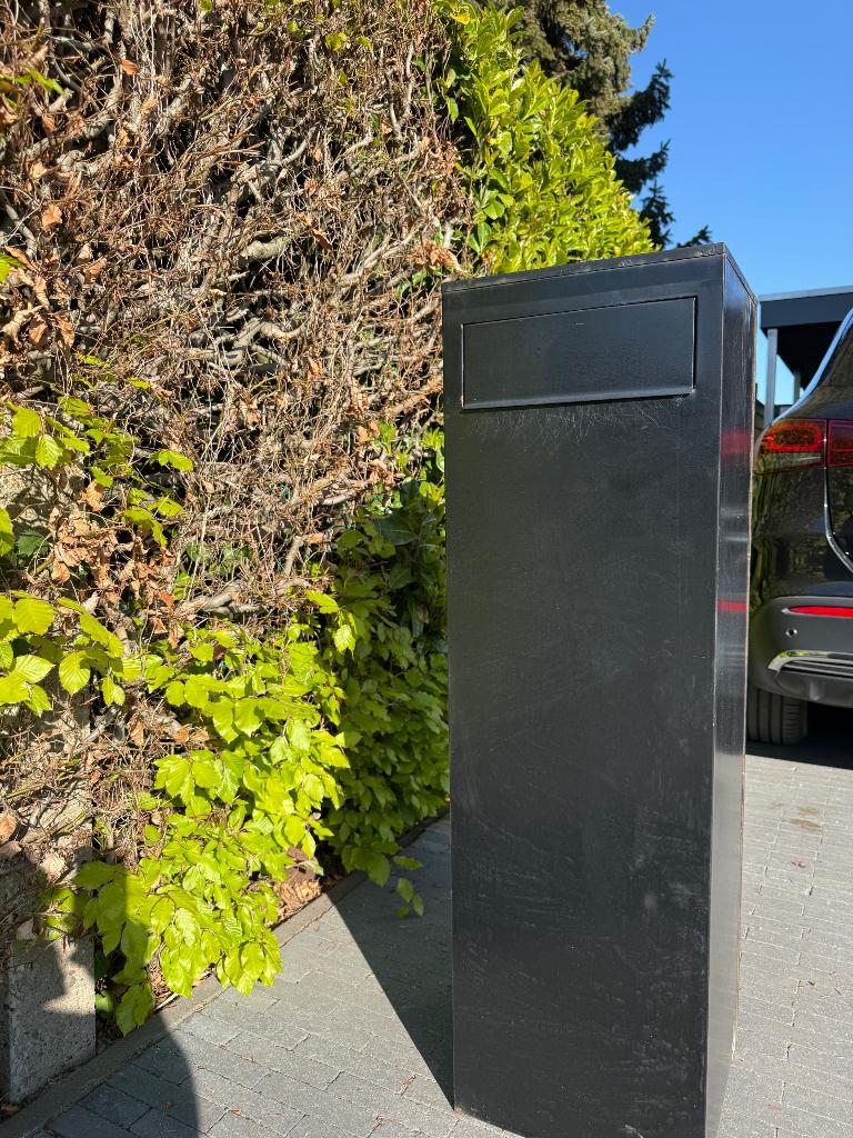 Brievenbus metaal, Ophalen, Gebruikt, Staal, Staande brievenbus