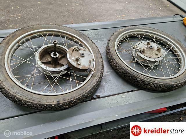 Kreidler Wielen set met grote Campagnolo naven, Fietsen en Brommers, Brommeronderdelen | Kreidler, Gebruikt, Ophalen of Verzenden