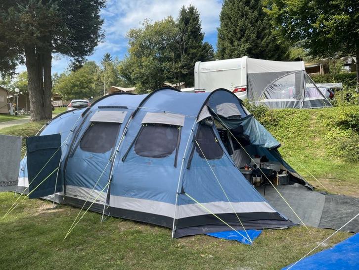 6-persoons tent Outwell met enkele toebehoren, Caravanes & Camping, Tentes, jusqu'à 6, Utilisé, Enlèvement