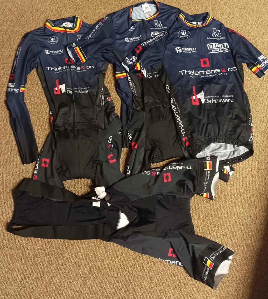 Pakket wielerkleding 4 stuks nieuw!, XS, Nieuw, Ophalen of Verzenden, Vermarc