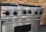 🔥Luxe Fornuis Viking 90 cm rvs GASOVEN Teppan Yaki grill, 60 cm of meer, Ophalen of Verzenden, Zo goed als nieuw, Energieklasse A of zuiniger