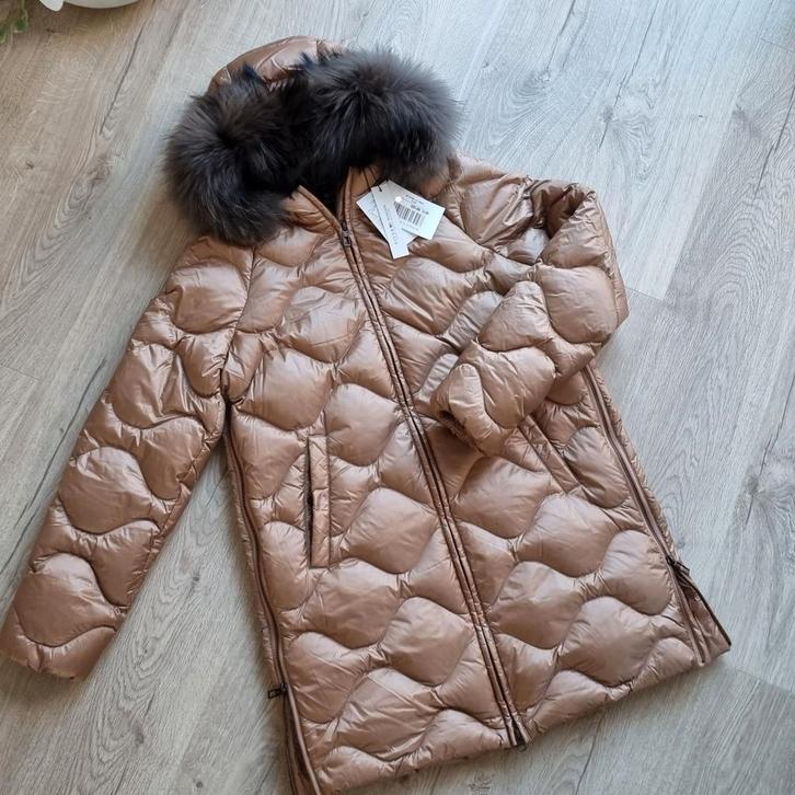 NiEUW Prachtige dames River Woods donsjas maat S, Kleding | Dames, Jassen | Winter, Nieuw, Maat 36 (S), Beige, Ophalen of Verzenden