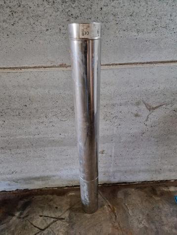 Rookafvoer buis inox voor kachel opsinox, Enlèvement, Comme neuf, Inox
