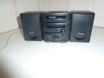 midi keten Yuwata jr 1990 (235 x 100 x 77 mm), Audio, Tv en Foto, Stereoketens, Ophalen of Verzenden, Gebruikt, Tuner of Radio
