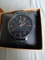 MOET NU WEG!! NIEUWE MOOIE ASOS DAMES HORLOGE ZWART STERREN, Overige merken, Leer, Staal, Verzenden