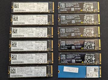 12x Western Digital 256GB NVME ssd m2 beschikbaar voor biedingen