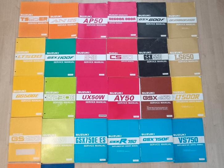 Manuels d'atelier Suzuki officiels des années 80 à VRS, Motos, Pièces | Suzuki, Enlèvement ou Envoi