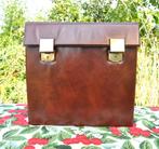 valisette skai brun transport disque 33 tours, Enlèvement ou Envoi, Utilisé