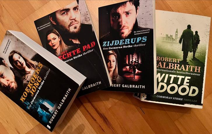 Robert Galbraith - reeks 4 eerste boeken van serie, Boeken, Thrillers, Zo goed als nieuw, Ophalen of Verzenden