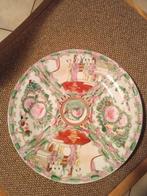 Oude Chinese Famille Rose Porseleinen Bord, Ophalen