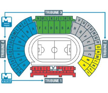 2  e-tickets Belgique  Montenegro Tribune 1 F-05/06 Baudouin