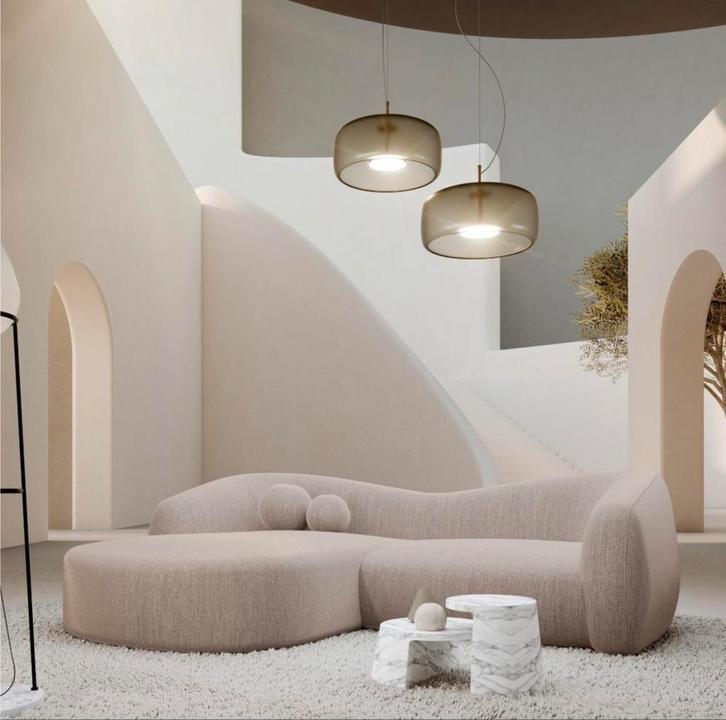 Canapé d’angle ICONXStudios Switzerland–Modèle CIRO(forme L), Maison & Meubles, Ameublement | Papier peint, Beige, Enlèvement