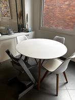 Ronde tafel 4 stoelen, Huis en Inrichting, Tafels | Eettafels, Ophalen, Gebruikt