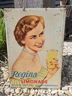 Reclamebord blik Regina limonade geen emaille, Enlèvement ou Envoi, Panneau publicitaire