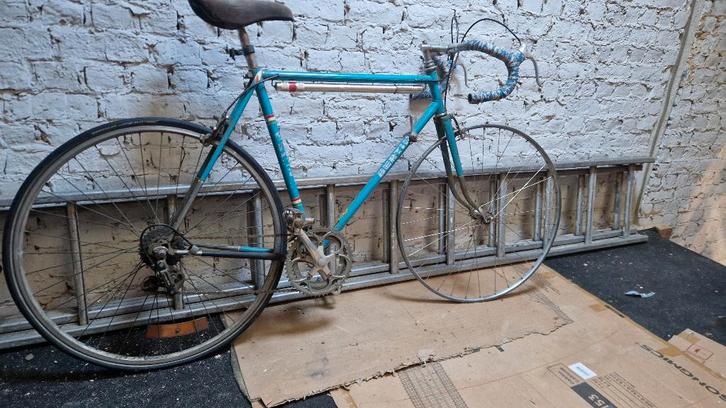 Leuke vintage koersfiets met extra achterwiel, Fietsen en Brommers, Fietsen | Oldtimers, 51 tot 55 cm, Jaren '60 of nieuwer, Ophalen