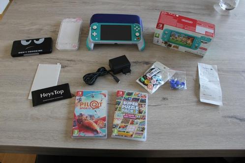 Nintendo Switch Lite  veel toebehoren garantie tot 09/2026, Games en Spelcomputers, Spelcomputers | Nintendo Switch Lite, Zo goed als nieuw