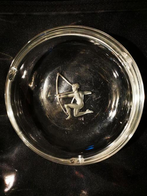 Archer kristallen asbak Val St Lambert Gesigneerd, Antiek en Kunst, Antiek | Glaswerk en Kristal, Ophalen of Verzenden