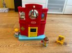 Fisher-Price schooltje met 2 kindjes, Ophalen, Zo goed als nieuw, Speelset, Met geluid