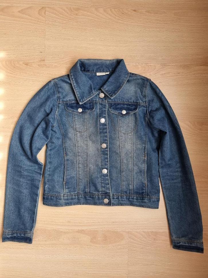 Jeansjas - Name it - maat 146, Kinderen en Baby's, Kinderkleding | Maat 146, Zo goed als nieuw, Meisje, Jas, Ophalen of Verzenden