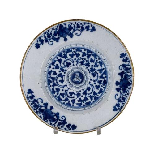 Assiette en Faïence de Delft Bleu du 18ème Siècle, Antiquités & Art, Antiquités | Assiettes décoratives & Carrelages, Enlèvement ou Envoi