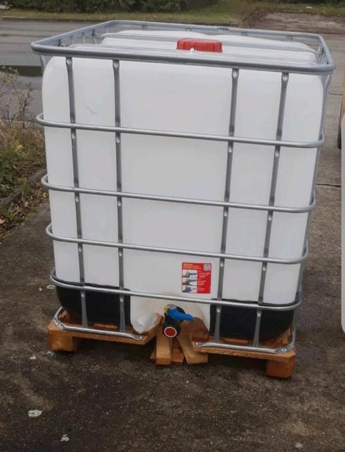 Ibc container op houten pallet, Tuin en Terras, Regentonnen, Zo goed als nieuw, Ophalen
