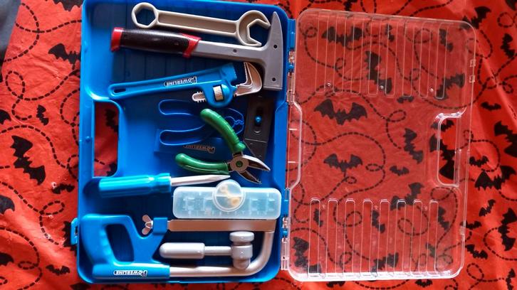 Gereedschapskist met 10 items, Kinderen en Baby's, Speelgoed | Educatief en Creatief, Ophalen